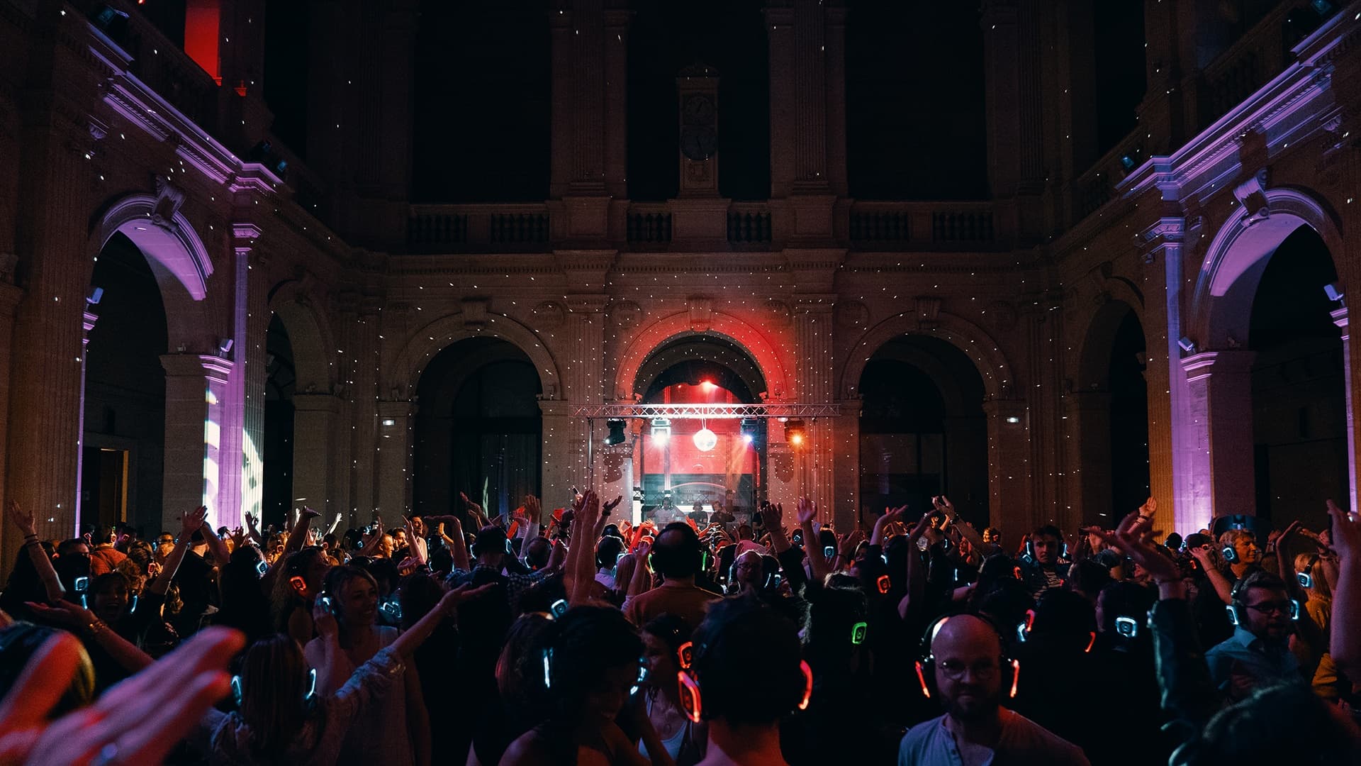 Silent party au Palais de la Bourse